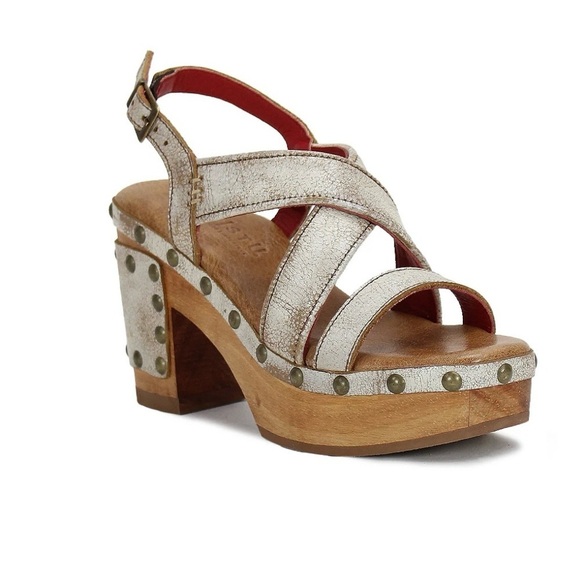 BED|STU Mediation Leather Platform Sandals in Nectar Lux NWT - Picture 10 of 10